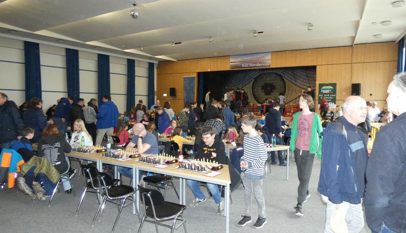 Spiellokal der LJEM 2019 kurz vor Beginn der ersten Runde.