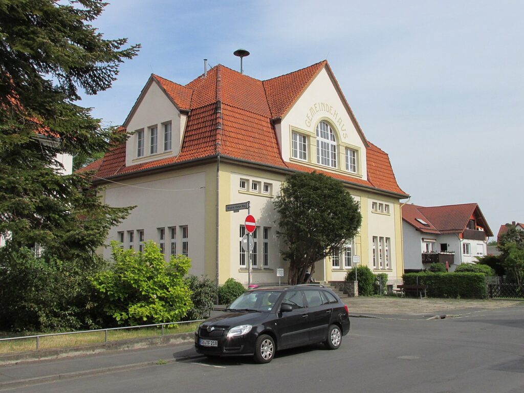 Ehemaliges Gemeindehaus der evabgelischen Kirche Grone in der Martin-Luther-Straße 2.