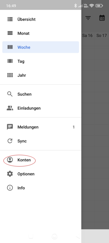 ESV-Termine: Kalender importieren 5