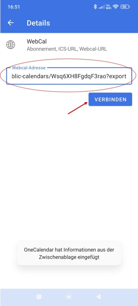 ESV-Termine: Kalender importieren 7