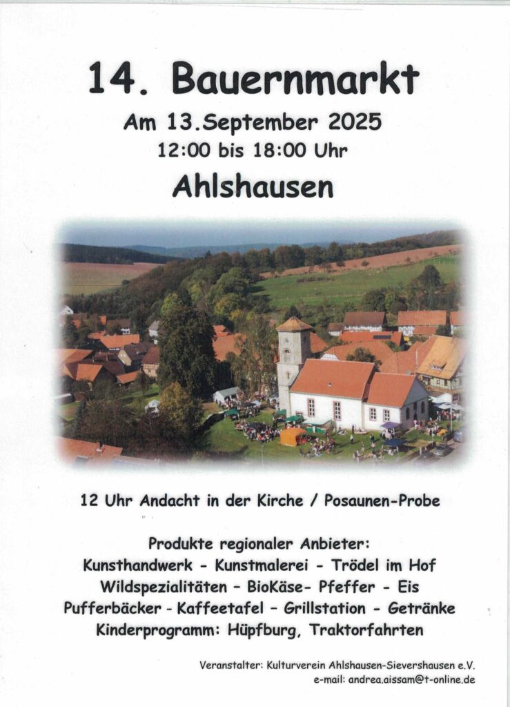 14. Bauernmarkt Ahlshausen 1