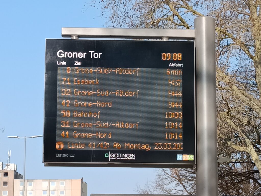 Umleitung der G&ouml;VB-Linien 41 und 42 im Fr&uuml;hjahr 2026